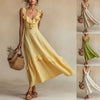 Sleeveless Ruffle Detail High-Waist Maxi Dress – 7 Colors, S–3XL by FitiqueFit