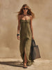Women's Minimalist Sleeveless Slip Dress – Loose Fit Resort Style by FitiqueFit