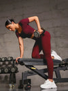 Round Neck Short Sleeve Top and Leggings Active Set