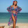 Women's Printed Bikini Three-Piece Swimwear Set by FitiqueFit