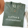 Coffee & Chihuahuas T-Shirt by EnjoyMyDesign LLC