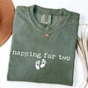 Napping For Two - Funny Pregnancy T-Shirt by EnjoyMyDesign LLC