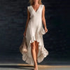 Cotton Long Sleeveless Casual Dress for Women by FitiqueFit