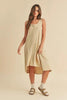 High-Low Hem Scoop Neck Midi Tank Dress For Women Casual Chic with Trendy High-Low Design & Comfortable Tank Style by Stevvex