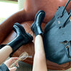 Women’s British-Style Mid-Calf Thick-Soled Leather Boots by FitiqueFit