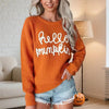 Women's Casual Round Neck Long Sleeve Pullover by FitiqueFit