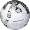 adidas MLS Competition Match Ball Replica Soccer Ball White/Silver Metallic/Black 5 by EasyOptionXY