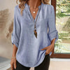 Womens Casual Summer Shirts Notch V Neck Blouses by FitiqueFit