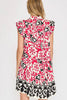 New Summer Floral Ruffled Cap Sleeve Tiered Dress – Feminine and Playful Floral Dress with Ruffled Cap Sleeves by Stevvex