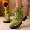 Women’s Lace-Up Suede Fleece-Lined Ankle Boots | Cozy Winter Boots by FitiqueFit