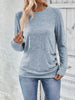 Casual Decor Button Long Sleeve T-Shirt by Simply Love