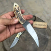 High Carbon Upswept Skinner Knife Fixed Blade Synthetic Stag Horn Handle Hunting Knife by JW SteelCrafts