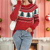 Women's Casual Pine Pattern Sweater by FitiqueFit