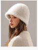 Women’s Real Rabbit Plush Hat – Big Head Circumference Warm Winter Hat by FitiqueFit