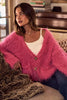 SO ME Soft Touch Hairy Loose Fit Cozy Sweater Cardigan by FitiqueFit