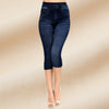 Seamless Denim Print Leggings – Hollow Cut Sexy Fit by FitiqueFit