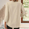 Womens Casual Summer Shirts Notch V Neck Blouses by FitiqueFit