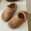 🩴 Women’s Closed-Toe Fleece-Lined Thickened Two-Way Wear Slippers by FitiqueFit