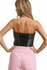 Sequin Strapless Bustier Top by Neon Spur