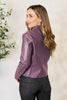 Women Classic Neck Zip-Up Jacket For Everyday Wear Elegant Girls Jacket by Stevvex
