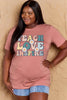 Simply Love Full Size TEACH LOVE INSPIRE Graphic Cotton T-Shirt by Simply Love