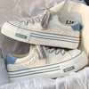 Women’s Platform Canvas Chunky Sneakers – Height Increasing Trainers by FitiqueFit