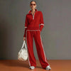 Women’s Casual Long Sleeve Two Piece Sports Set by FitiqueFit
