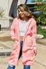 Red Double Take Full Size Hooded Teddy Bear Jacket with Thumbholes Ultra-Cozy & Stylish Comfortable Outerwear by Stevvex