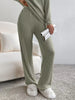 Ribbed Knit V-Neck Top and Pants Set by Wild and Free Boutique