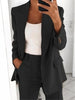 Lapel Blazer & Slim-Fit Trousers Two-Piece Suit – 10 Colors XS–5XL by FitiqueFit