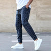 🧵 Men's Fashion Plaid Print Drawstring Trousers by FitiqueFit