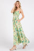 New Summer Floral Smocked Back Ruffled Hem Maxi Cami Dress – Bohemian Elegance, Feminine, Flowy, Comfortable, Effortlessly Chic by Stevvex