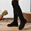 Women’s Elastic Knee-High Boots – Thick Sole Solid Color Fashion Boots by FitiqueFit