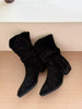 Point Toe Block Heels Boots by FitiqueFit