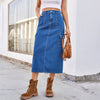 European And American Summer Washed Overalls Skirt Denim Skirt