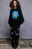 POL Floral Pattern Round Neck Sweater with Exposed Stitching by FitiqueFit