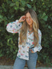 Eyes Without a Face Butterfly Button Up Blouse by Lil Bee's Bohemian