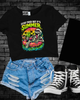 Dead tired summer Cropped Tee by Madness & Mayhem LLC