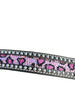 Catty Cowgirl Crystal Tooled Leather Belt by Neon Spur