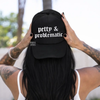 Petty & Problematic embroidered Trucker Hat by Madness & Mayhem LLC