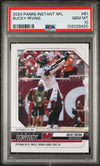 Graded 2024 Panini Instant NFL Bucky Irving #61 Rookie RC Football Card PSA 10 Gem Mint