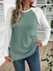 Waffle Knit Raglan Sleeve T-Shirt by Wild and Free Boutique
