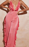 Women's INS Deep V Satin Backless Women's Jumpsuit