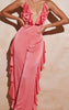 Women's INS Deep V Satin Backless Women's Jumpsuit