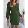 Women’s Cable Knit Sweater Dress by FitiqueFit