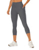 High-waisted cropped yoga pants with pockets by FitiqueFit