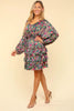 V-Neck Satin Floral Layered Dress – Satin Floral Dress, Layered V-Neck Dress, Elegant Floral Dress, Flowy Satin Dress, Summer Party Dress by Stevvex
