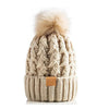 Snow Cap Knitted Hat Unisex Rolled Brim by My Store