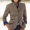 Women’s Color-Block Woolen Jacket – Multi-Button Casual Elegant Coat by FitiqueFit