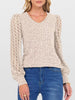 Lace Sleeve V-Neck T-Shirt by Simply Love